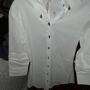 Bailey 44 White Womens Blouse long sleeves